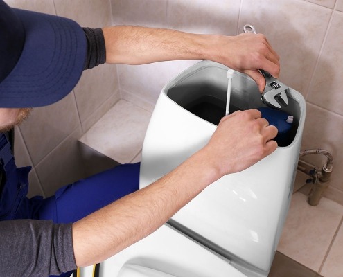 Plombier : Réparation de WC