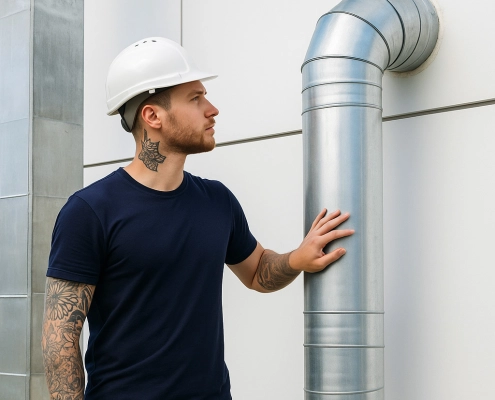Installation de conduits et d’évents